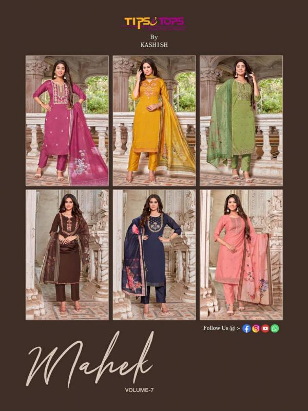 Tips Tops Mahek Vol 7 Chanderi Silk Designer Exclusive Readymade suit